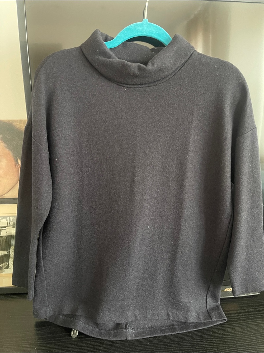 COS Black Turtleneck Sweatshirt